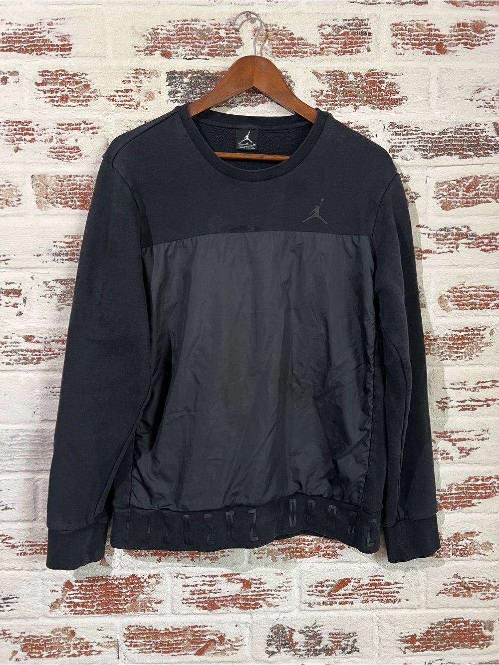 Nike Air Jordan 11 Hybrid Crewneck Sweatshirt Pullover Streetwear Athletic Sz M